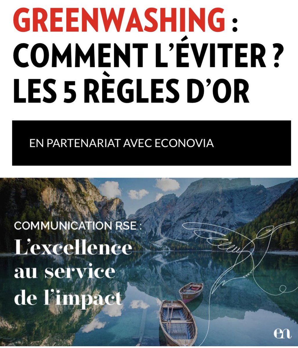 #Greenwashing : les 5 règles d’or pour l’éviter en #communication. Article disponible en partenariat avec <a href="/CB_News/">CB News</a> cbnews.fr/marques/image-…