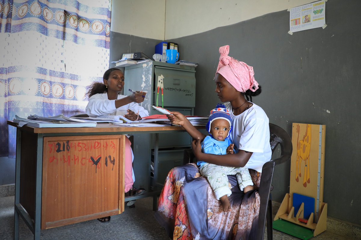 More than 26% of children in Tigray face malnutrition, a situation worsened by the conflict. So many health posts were damaged in the war. <a href="/worldvisionEth/">WorldVision Ethiopia</a> has helped rebuild centres like this in Adi Hageray. Priority is to treat kids acutely malnourished, like little Hermela.