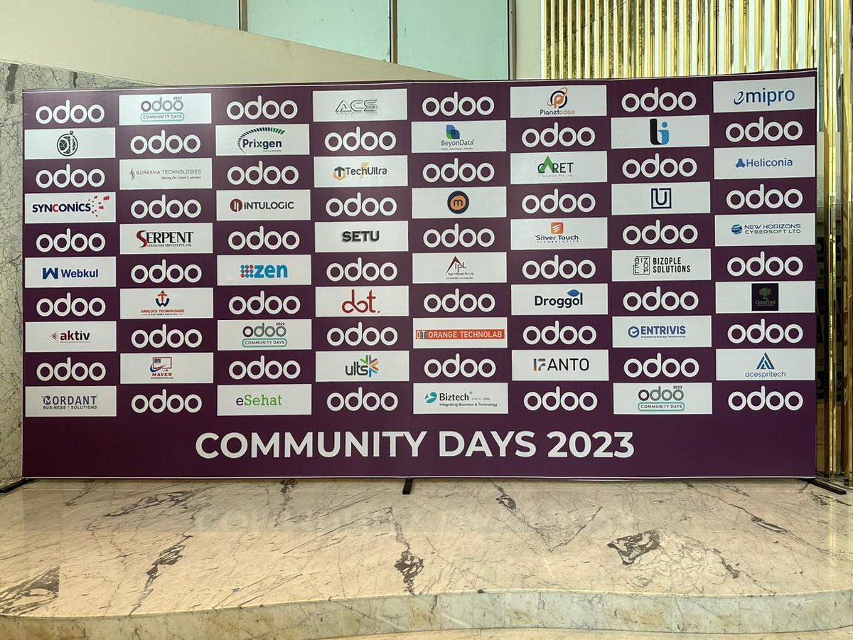 prixgentech's tweet photo. Prixgen at #OdooCommunityDays. Two days of brainstorming opens new opportunities for developers,  exhibitors, startups &amp; industrial professionals. @Odoo @odoo.offical https://t.co/ocVUKqsQBK