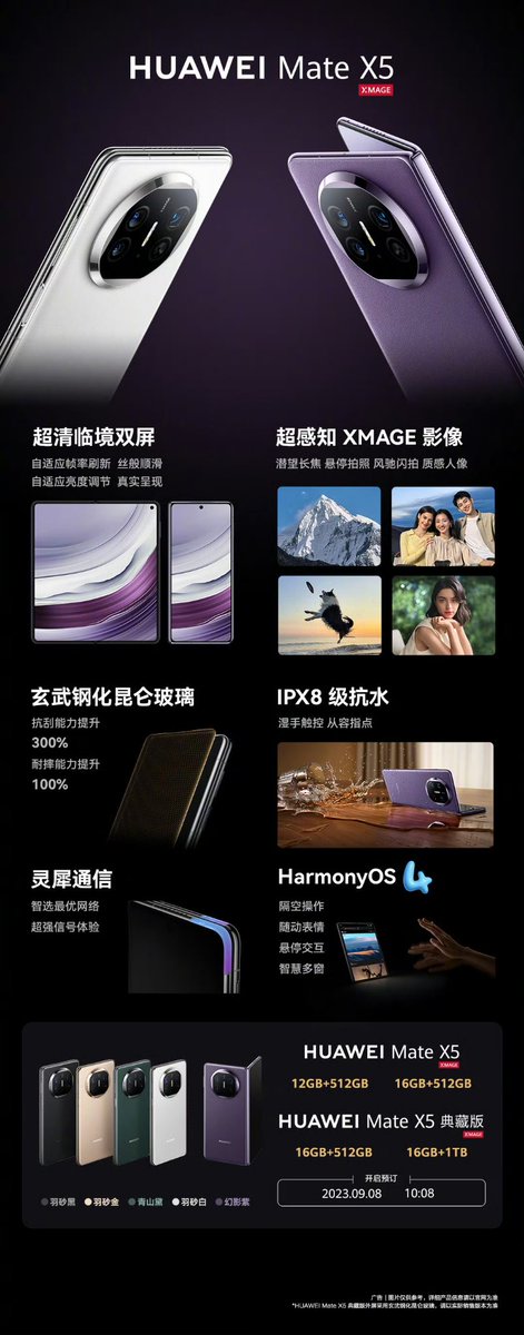 Miku9458's tweet photo. @SecRaimondo @POTUS Thank you Ms. Raimondo for launching Mate60Pro+ and MateX5 for Huawei today. I hope Huawei gets better and better! Come on Raimondo, come on Huawei——from Huawei Mate X5 users 
#HuaweiMate60Pro+ #MateX5 #Mate60Proplus https://t.co/TFPfBvV9w8