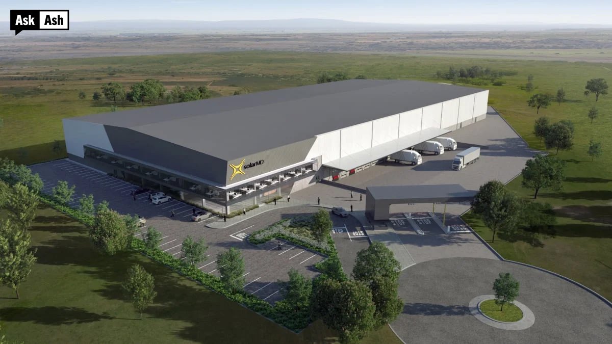 Askash's tweet photo. 🚧UNDER CONSTRUCTION: Cape Town will be getting Africa’s first gigawatt battery storage plant

🔋 Company: Solar MD
🔋 New industrial site size: 12 500m2 
🔋 Construction completion date: May 2024
🔋 They will manufacture 300 batteries annually
🔋 Location: Richmond Park, Cape Farms, #CapeTown 
🔋 The company is expanding from their existing site in Montague Gardens

The new, larger site will increase job creation as the company goes from 120 to 240 employees. Richmond Park is a very successful industrial park development by @AtterburyProp. I am a huge fan of the warehouses that have gone up here.

Solar MD (@solarmdsa) exports their batteries throughout #Africa and Europe. It is great to see another blue chip tenant taking up roots at this park. A render of the new development is below.