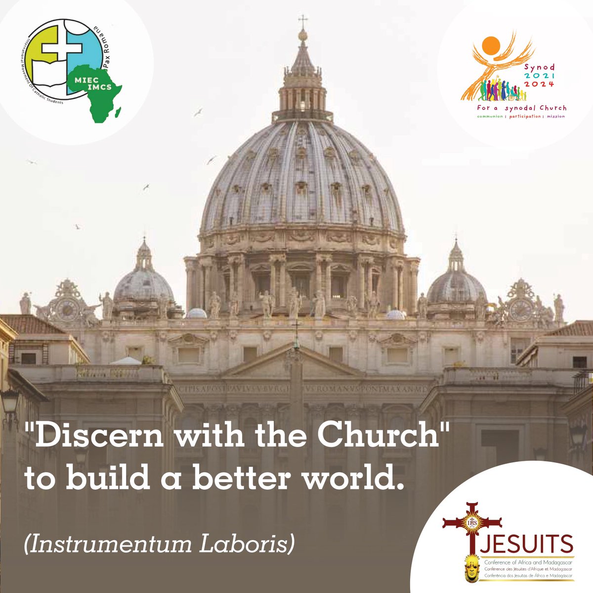 SirPardingtone's tweet photo. I take discernment as a process of choosing between two ‘goods’ while decision making is between what is good & bad. 

Discern with the church to build a better church for you & me. Process won’t be easy but the fruits will be magnificent! #DigitalSynod #AfricanSynodalityInitiative @SrNatB @Synod_va