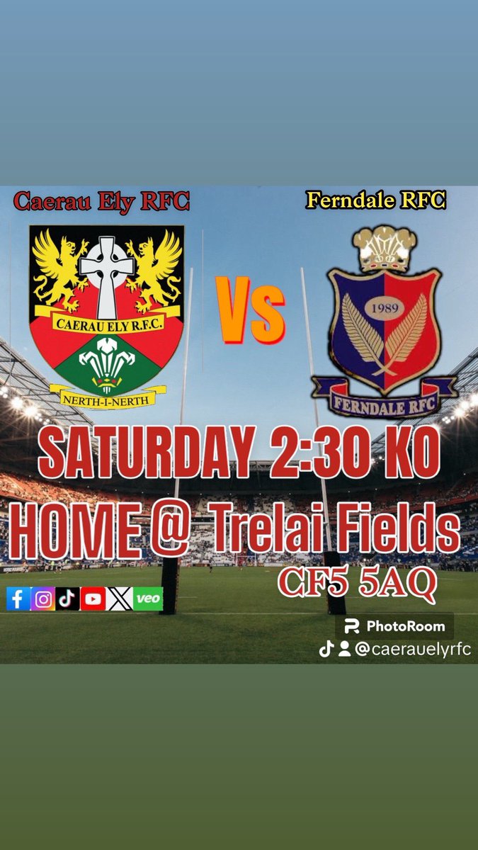 CaerauElyRugby's tweet photo. This Saturday Caerau take on Ferndale RFC come down to Trelai Fields and show your support. #fyp #morethanrugby #uppacae #cardiffrugby #letsgo #rugbyunion #BringTheNoise #nothingwillstopthem #ifyoubuildittheywillcome #WeKeepBuilding https://t.co/tNHh47bcHS