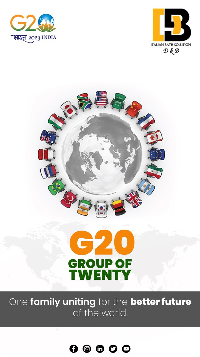 DB_BATHWARE's tweet photo. Bharat is ready for the G20 Summit.

One Earth One Family One Future
#G20India2023 https://t.co/72sRYPMpXl