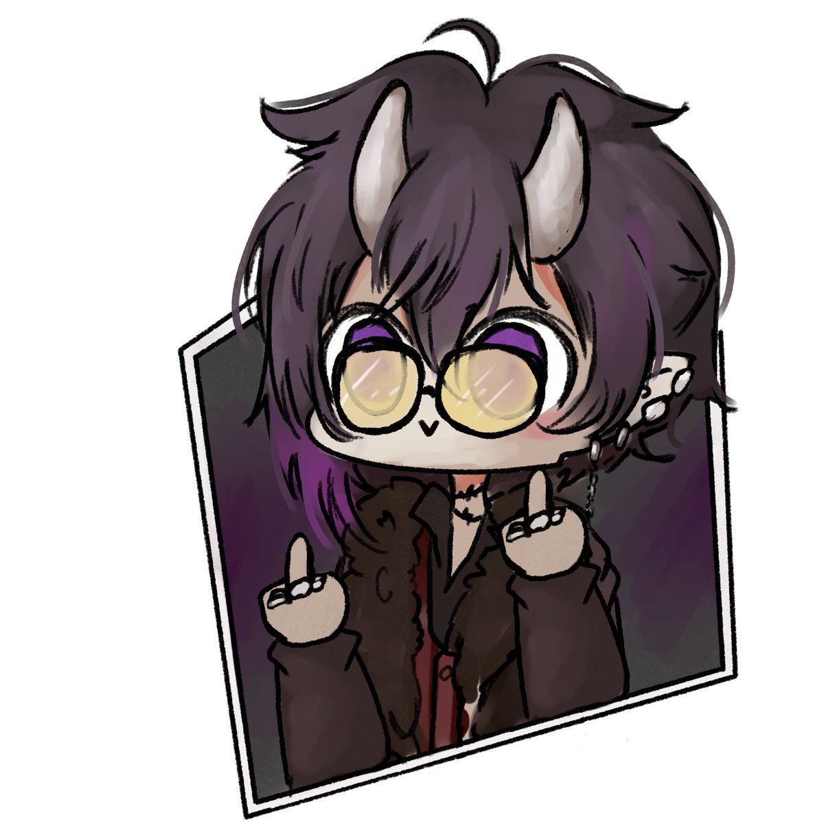 SimplyNyacho's tweet photo. Happy bday @sydofthenorth 
Didn't know what to do so here you go a set of chibis 

Yes, my fav one is the middlefinger one xD

#SYDstrokes #vtuber https://t.co/1pyWE0brts