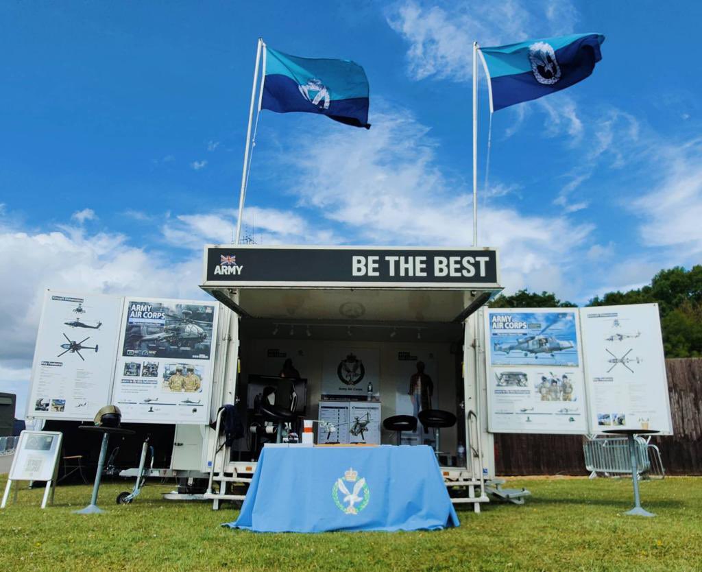 If you want to know more about what we do, or what it takes to be an officer or soldier in the air or on the ground, then come and chat to us at the International Ayr Show - Festival of Flight 2023. We are here today and tomorrow. 🚁