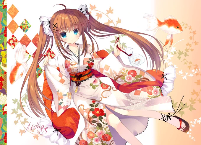 夏祭りの女の子のイラストです今年はお祭りあったのに行けなかったなぁ…残念