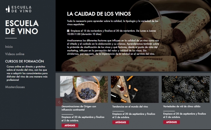 vinetur's tweet image. Renovación y novedades en la 'Escuela de Vino' para el 2023: La Interprofesional del Vino de España presenta su nueva oferta educativa gratuita con nuevos cursos online y contenidos digitales adaptados que marcan el inicio de un año lleno de aprendizajes. vinetur.com/2023090875170/…
