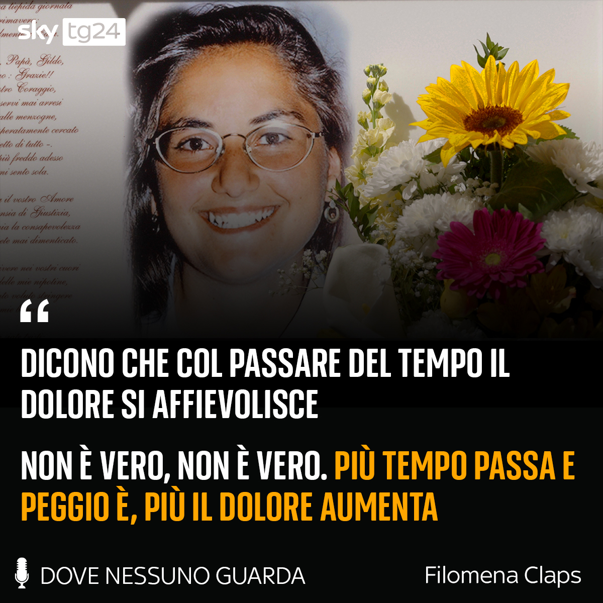 In "#DoveNessunoGuarda - Il caso #ElisaClaps” <a href="/PabloTrincia/">Pablo Trincia</a> ha raccontato uno dei casi di cronaca nera più intricati della storia d’Italia. Lo abbiamo fatto soprattutto grazie alla famiglia Claps, che ci ha gentilmente concesso di condividere le loro storie e i ricordi di Elisa.