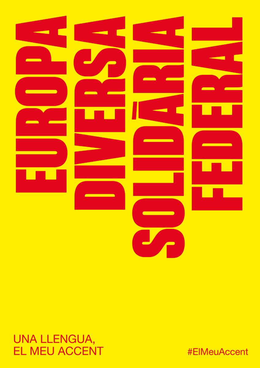 📲 Compartim la nostra versió del cartell de la #Diada2023.

Europa Diversa Solidària Federal
#ElMeuAccent #FemEuropa 🇪🇺💚

Us animem a fer i compartir la vostra versió 👉 elmeuaccent.cat