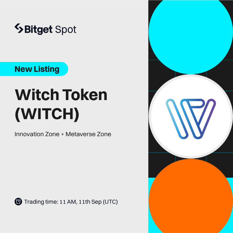 bitget's tweet photo. 🆕 Spot New Listing @witchwitch_sns

#Bitget will list $WITCH/USDT trading pair on Sep 11, 11 AM UTC with 340,000 $WITCH for you to grab!

✅ Deposit is now open!

🎁 A total $100 #giveaway for 10 members! Just simply RT + TAG 3 friends.

Campaign Info: https://t.co/QnnhTmW8xR