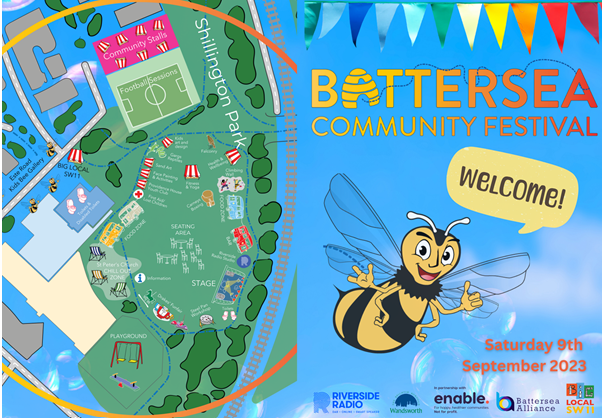 wandsmallbiz's tweet photo. Get into the community spirit by attending Battersea Community Festival at Shillington Park tomorrow. From art activities to football games, there will be lots for the whole family to enjoy! #communityfestival #battersea #communityfun #weekendfestival https://t.co/iuYmqllDRD