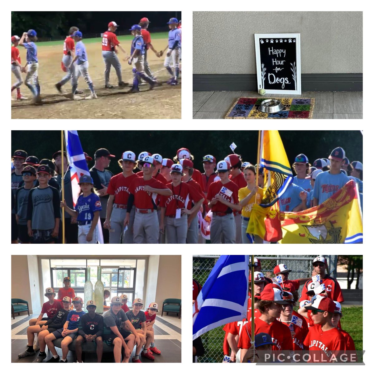 Well the hotel is fabulous &amp; Opening Ceremonies gave them all the feels.We took a tough loss to the host team (Freddie) to start off Natl Atlantics,but what a night these boys had. Rallying back from 14-0 to 17-10 once they got settled in.Never count yourself out in baseball ❤️⚾️