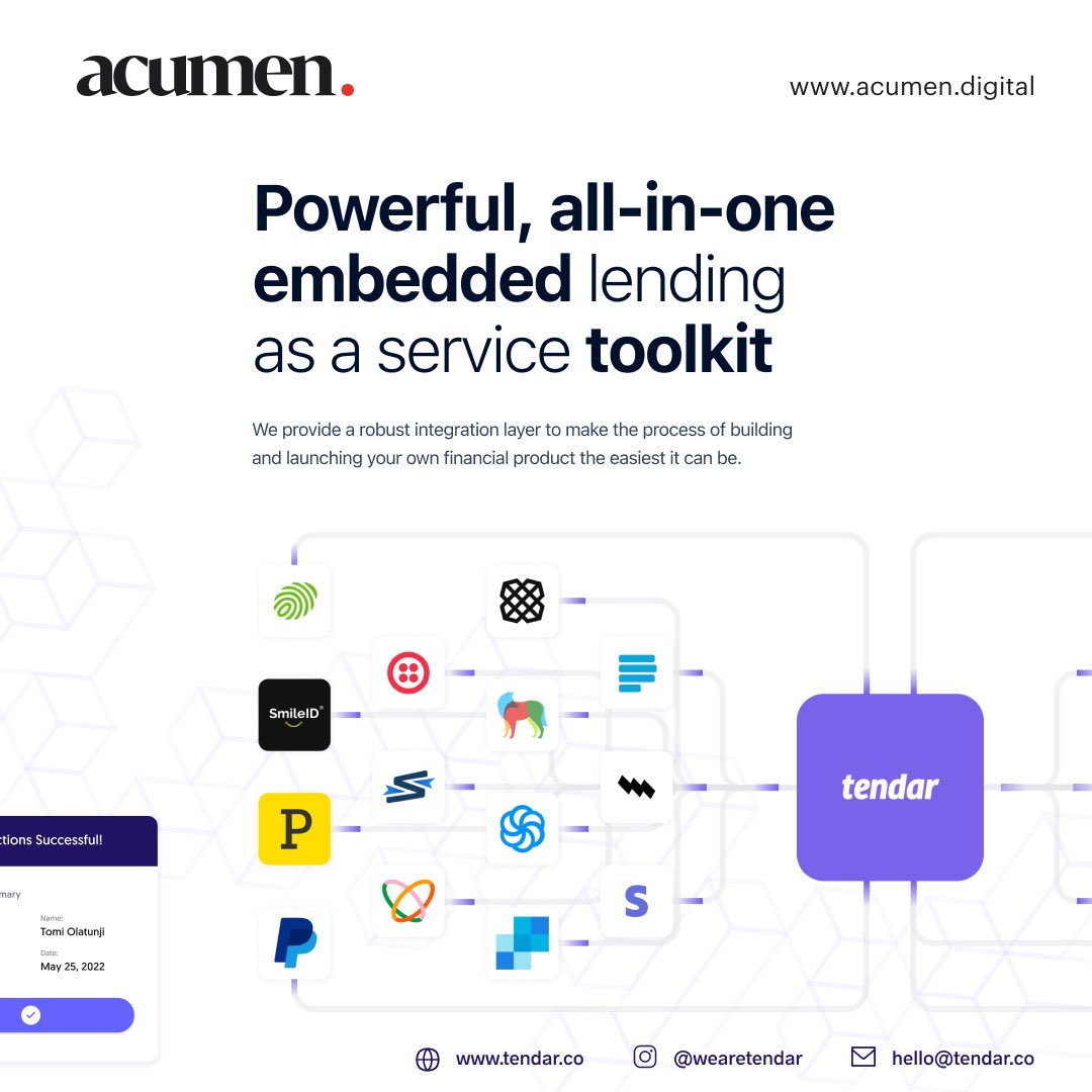 AcumenDigital_'s tweet image. #lendingasaservice #lendingapi #lendingsoftwaresolutions