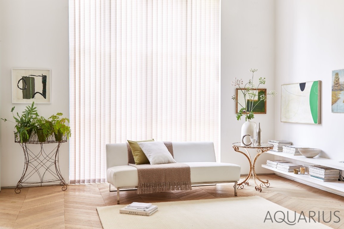 Make the most of the sun at anytime of the year with our gorgeous range of Vertical Blinds. Choose a lighter colour to allow light in even when they are closed, or a darker one to help block the light out. To view our range of Vertical Blinds, book a free home measure visit.