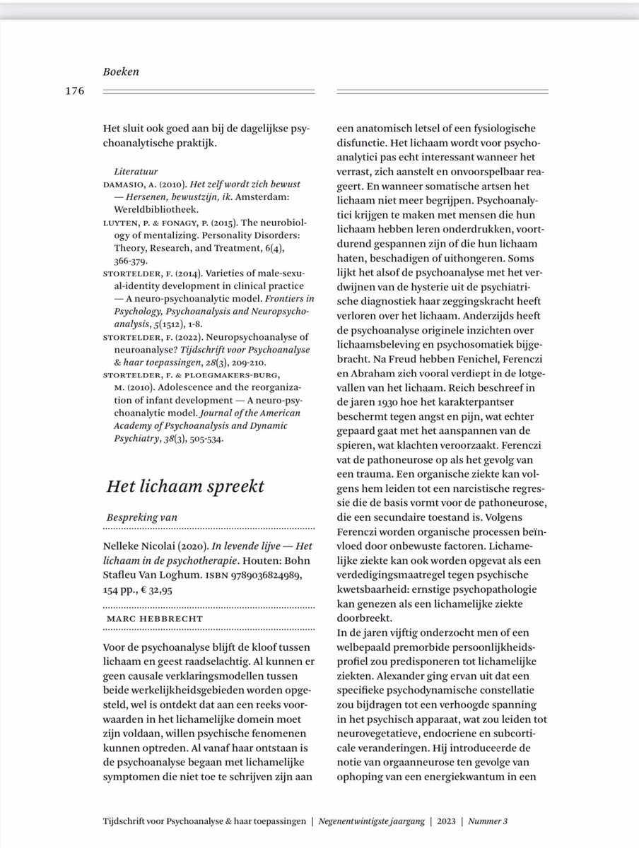 Ziehier de recensie in het TvPA van De Geest van de Drift zie gompel-svacina.eu/product/de-gee…
Binnenkort verschijnt een uitgebreidere upgrade bij Routledge onder de titel The Spirit of The Drive in Neuropsychoanalysis zie routledge.com/The-Spirit-of-…