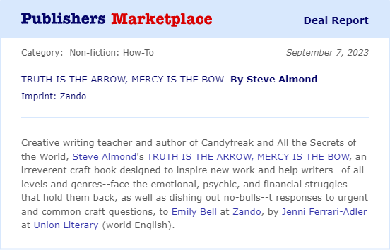 Steve Almond tweet media