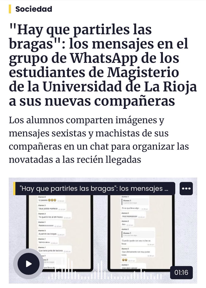 Estas son las conversaciones de WhatsApp de alumnos que serán futuros “educadores”. 👇🏻👇🏻👇🏻👇🏻

Como sociedad y sistema estamos fallando.