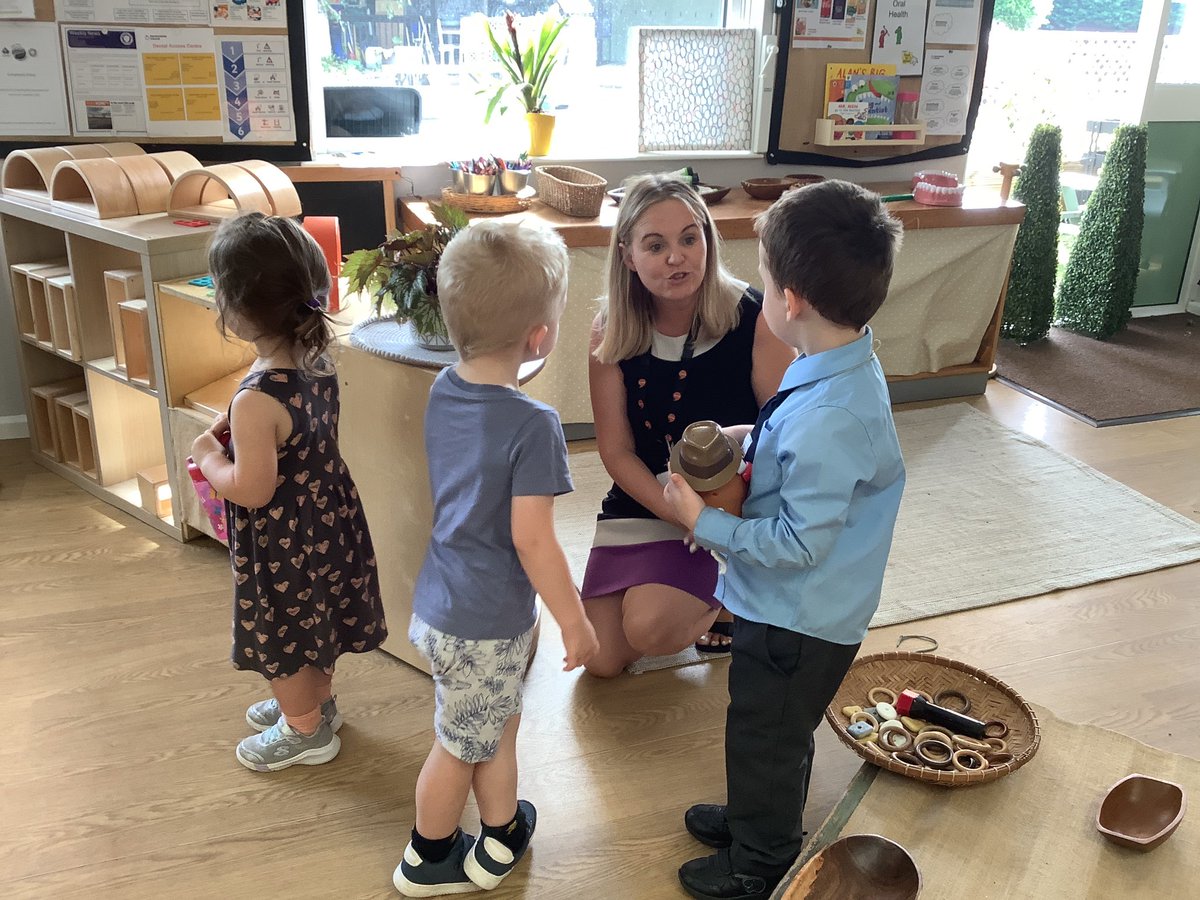 Hazel are practising sharing.