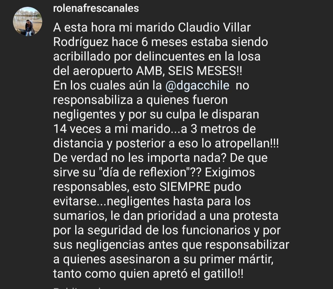FresRolena's tweet photo. @DGACChile y los responsables del asesinato de Claudio?? Van SEIS MESES!!!! https://t.co/CqUSA0E3AB