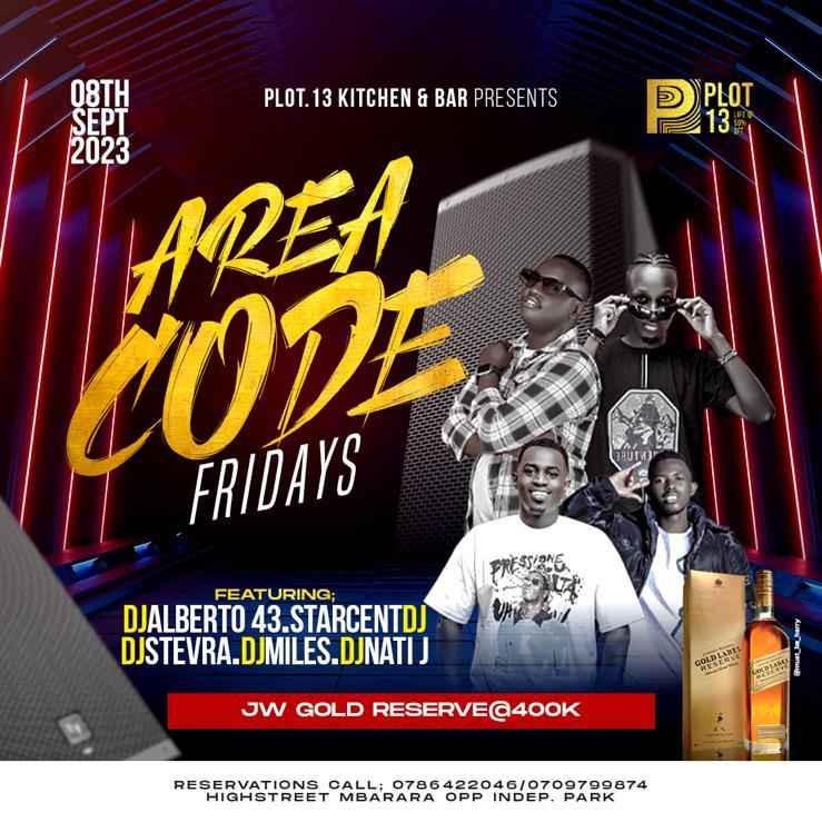 djalberto43's tweet photo. It's already Friday afternoon ,close that laptop we launch the weekend,the time is now,#AreaCodeFridays is calling @plot13_mbarara ,come enjoy with us we are set for you. https://t.co/Jtb1Cq3eFW