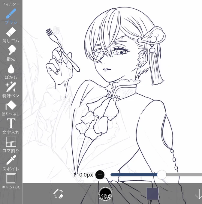 果てしなく描きかけの🦪坊ちゃん