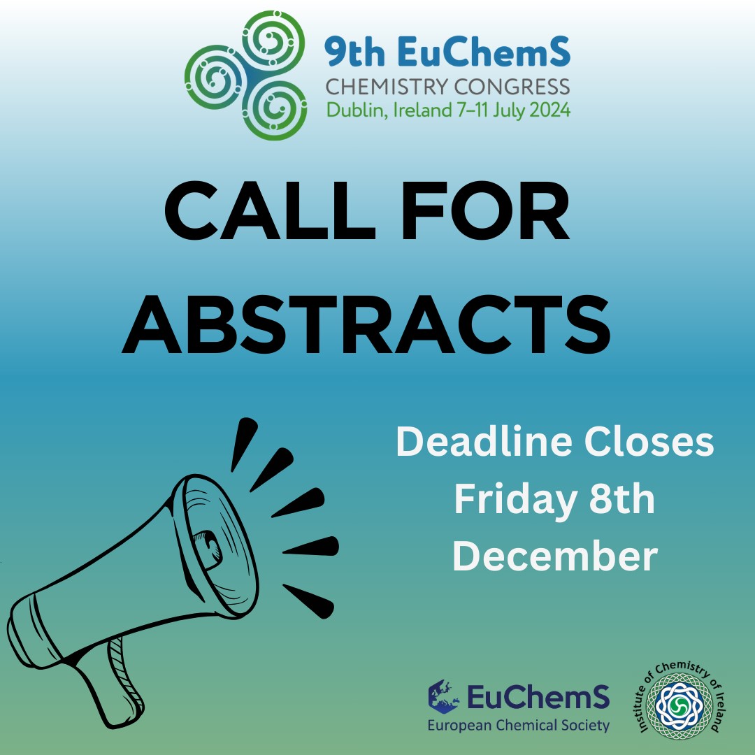 euchems2024.org/programme/call… 

#Energy #Environment #Sustainability #Synthetic
#Organicfood #Chemistry #Supramolecular #Catalysis
#Science #Physics