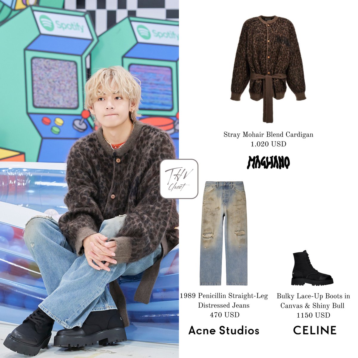 2023.09.08 | Spotipoly - K-Pop ON! Spotify | Kim Taehyung wearing