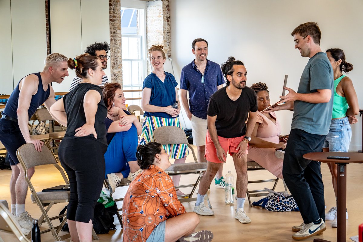 FIRST LOOK INSIDE THE DISPLACED REHEARSAL ROOM! so much joy with the best people ✨Join us for our work in progress performance @woolwich_works next Weds 13th at 7pm. Part of @teteateteopera festival, in assoc. w/ @E_N_O #FootballAndOpera #WoolwichArsenal 📸 @stevegregson_