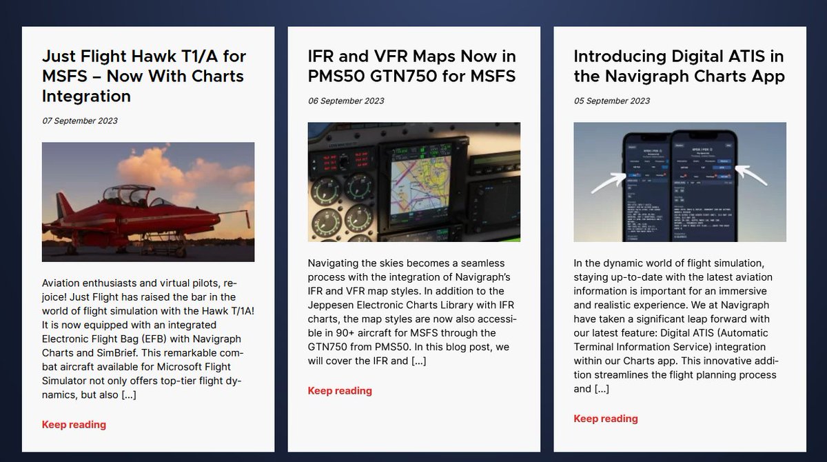simulavuelonoti's tweet image. Interesantes novedades en las cartas de #Navigraph: navigraph.com/blog