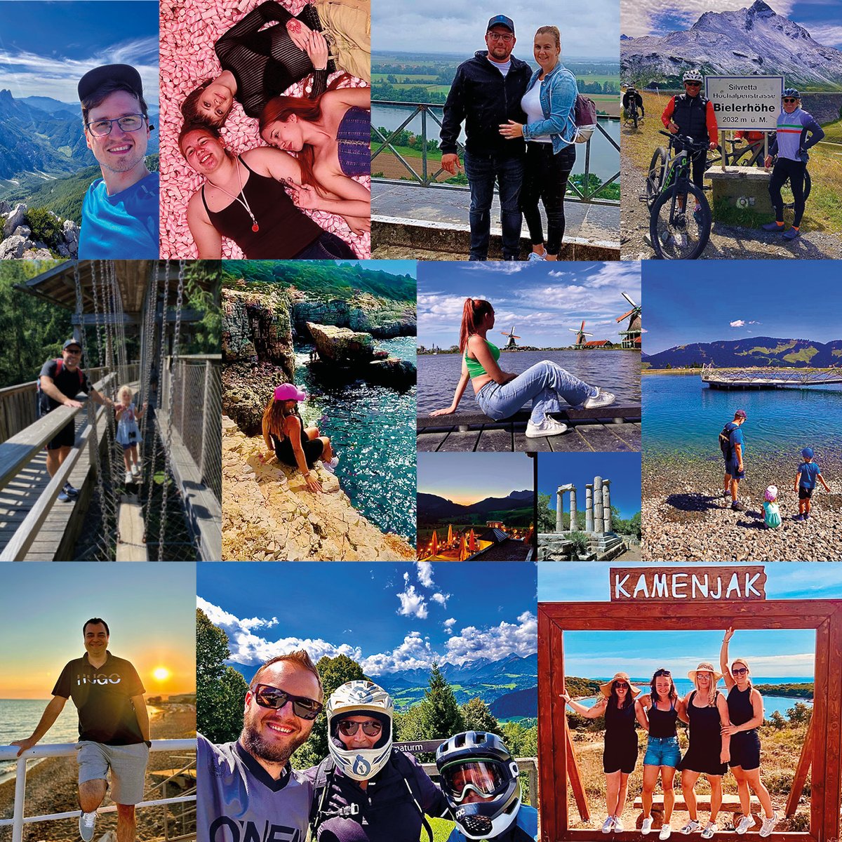 NewVisionERP's tweet photo. 🏞️🌞🌲 Unvergessliche Urlaubsmomente Teil 2! 🏝️😍

Auch die schönen Momente im August haben wir wieder eingefangen und eine tolle Collage unserer Abenteuer zusammengestellt. 😎📸

#Urlaubszeit #Entspannung #UnvergesslicheMomente #Reisen #Abenteuer #Urlaubscollage #Berge https://t.co/sJ4brHjFcp