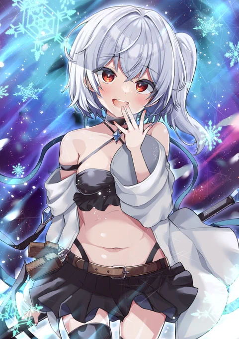 Skeb頑張りました!物凄く寒そうな絵になってしまった 