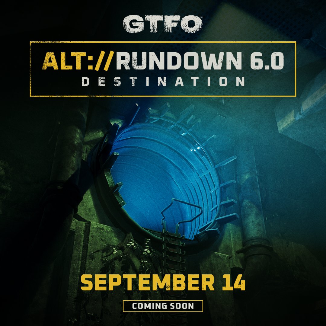 ごめんなさい、私の日本語は下手です:( でも、ALT:// Rundown 6.0 であなたが苦しむ姿を見るのを楽しみにしています 9月14日発売予定 #GTFOtheGame