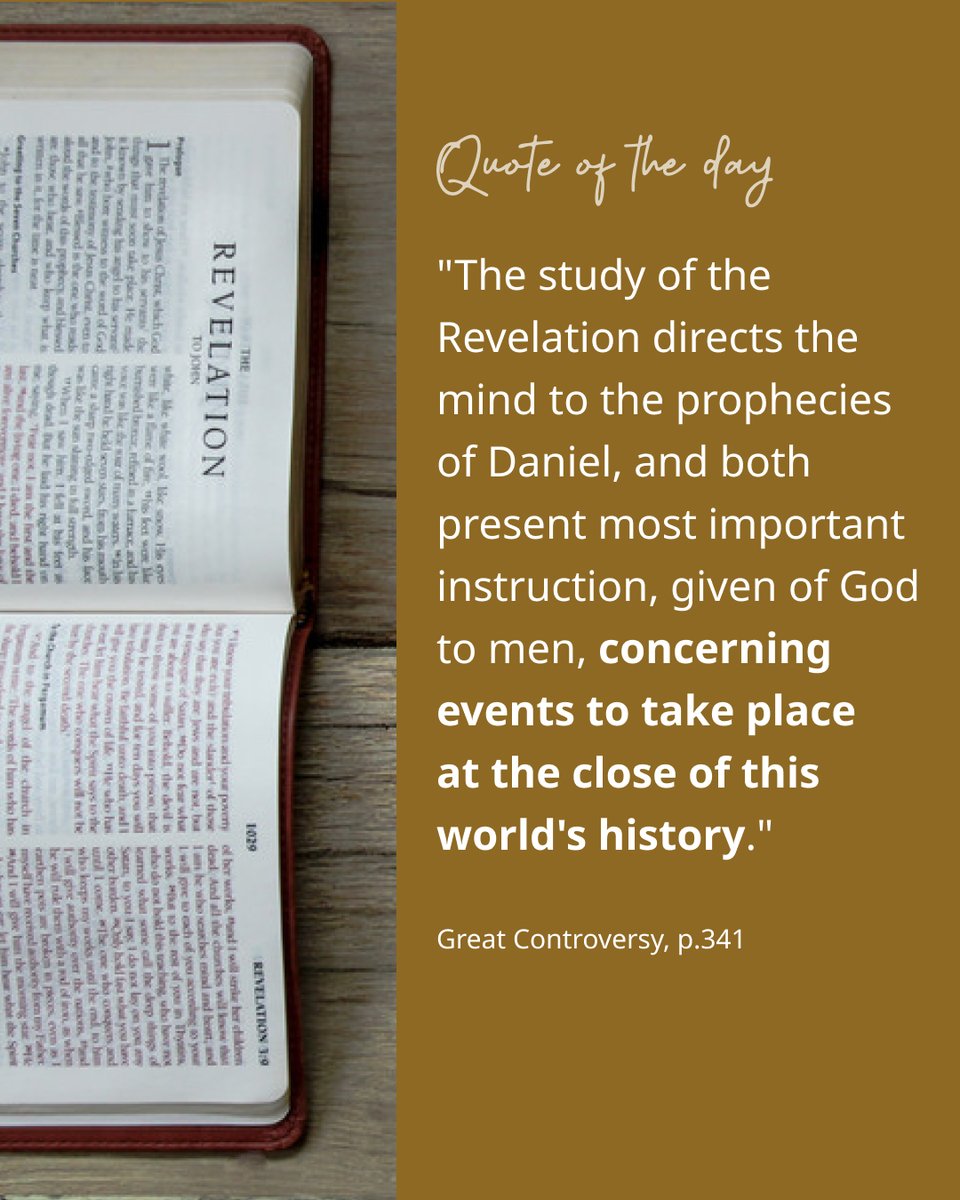 pastortedwilson's tweet photo. Time is well-spent in studying the prophecies of Daniel and Revelation. https://t.co/IdgXuPjqll