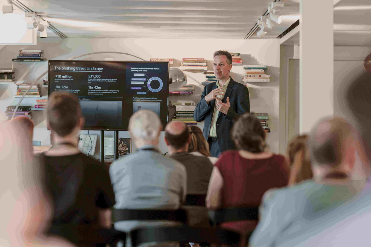 basevision's tweet photo. Was für ein inspirierender Vormittag! Vielen Dank an alle, die am Security Breakfast teilgenommen haben. Vielen Dank auch an die Speaker Daniel von Büren, Marcel Brunner und Thomas Kurth für die wertvollen Inputs. #SecurityBreakfast #SecuritySchweiz #Cybersecurity #Microsoft https://t.co/Xv5bD88K4G