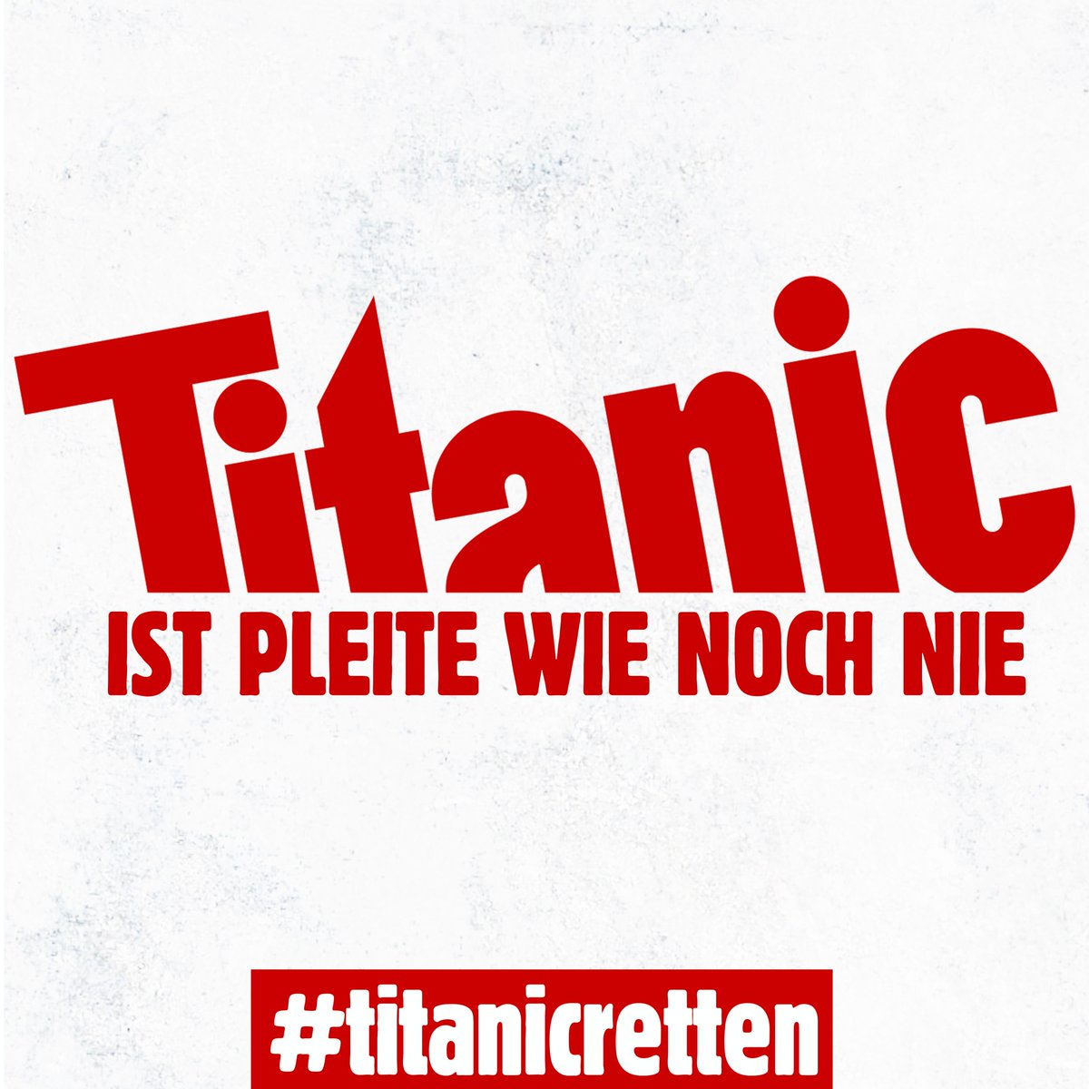 titanic's tweet photo. TITANIC ist pleite wie noch nie. Unterstützen Sie uns, damit es auch in Zukunft endgültige Satire gibt. 

Alle Infos und Unterstützungsmöglichkeiten: https://t.co/fdrlAgJk1q https://t.co/OPVykBXAo5