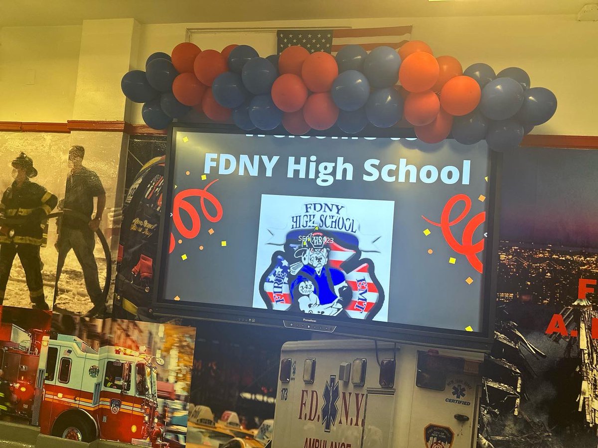 FdnyHighschool's tweet photo. LIVED THE DREAM ON OUR FIRST DAY OF SCHOOL!!l. We are going to rock this school year!!! Thank you to our staff for making the back to school kick off a great and awesome success. to our #backtoschoolkickoff #fdnyhs4life #fdnyhsstrong #bknhs #fdnyyouth #livingthedream https://t.co/hOScaRviFt