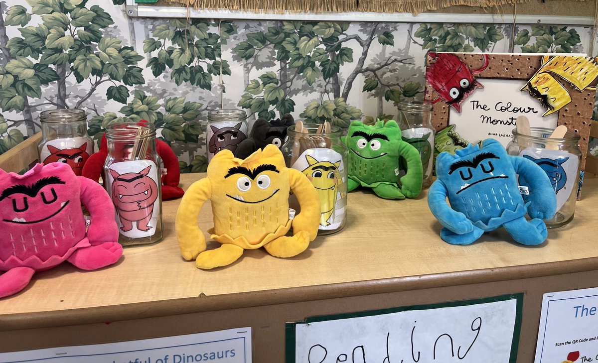 Today we have been exploring our emotions using The Colour Monster story. This is a great way of getting our children to talk about how they feel and why they may feel that way. Using lollipop sticks &amp; jars the children can share their feelings with the adults at nursery everyday