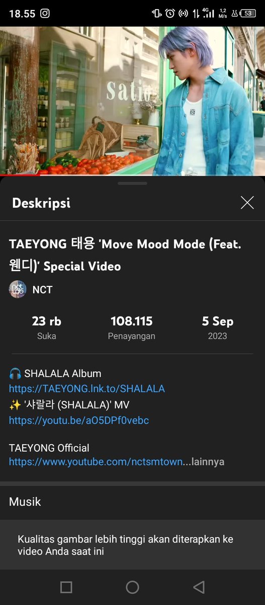 ega_egaee's tweet photo. #MOVEMOODMODE Youtube streaming party
TAEYONG 태용 'Move Mood Mode (Feat. 웬디)' Special Video
🔗https://t.co/GfKseFfLu1…
#TAEYONG #태용 #テヨン
-Drop proof of streaming
-Share the video
@rose_bubu_ @itaeyongrose @yujiiyong @iwuffujane @tylee0_0
@OnrainyTy @nooyoons https://t.co/o7oU4ZAGH7