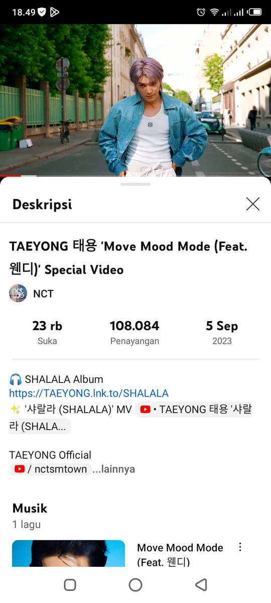 ega_egaee's tweet photo. #MOVEMOODMODE Youtube streaming party
TAEYONG 태용 'Move Mood Mode (Feat. 웬디)' Special Video
🔗https://t.co/GfKseFfLu1…
#TAEYONG #태용 #テヨン
-Drop proof of streaming
-Share the video
@rose_bubu_ @itaeyongrose @yujiiyong @iwuffujane @tylee0_0
@OnrainyTy @nooyoons https://t.co/o7oU4ZAGH7
