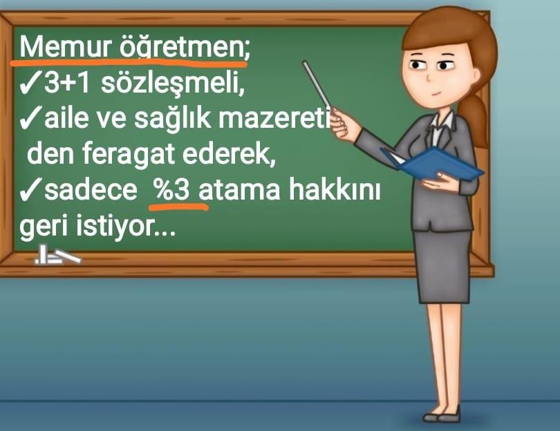 #MemurÖğretmenler Kanuni haklarını istiyor. 31.08.2012 gecesi kanuna uygun olmayan yönetmelik değişikliği ile MEB eğitim fakültesi mezunu (formasyon sahibi) memurların öğretmen olması engellenmiştir. 2010 yönetmeliğinde olduğu gibi %3 KONTENJAN verilmelidir. <a href="/Yusuf__Tekin/">Yusuf Tekin</a> <a href="/tcmeb/">Millî Eğitim Bakanlığı</a>