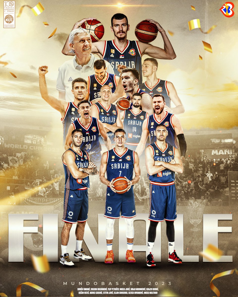 TU SMO I OSTAJEMO DO KRAJA! ❤️💙🤍

#FIBAWC | #WinForSrbija