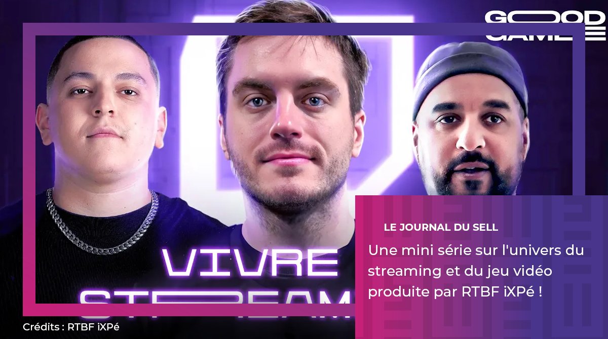 SELL_JeuxVideo's tweet photo. 6️⃣📺Une mini-série sur l'univers du streaming et du jeu vidéo est en production par @RTBF_iXPe. Elle explore le monde des créateurs de contenu, streamers et joueurs, offrant un regard captivant sur cette culture en plein essor.
En savoir plus ▶ https://t.co/9MVOZmXwHV https://t.co/yx35QmsnJG