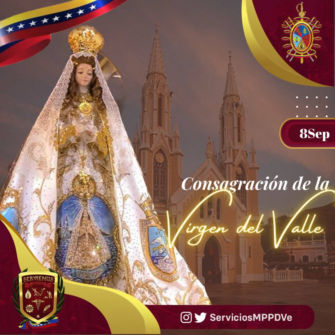 ServiciosMPPDVe's tweet photo. Hoy #8Sep honramos con devoción en La Virgen del Valle, patrona del oriente venezolano y protectora de nuestros pescadores.
Damos gracias a la Virgen por sus bendiciones.

¡Gracias Vallita! 🇻🇪 🙏🏻 https://t.co/dqgxQZK7Rs