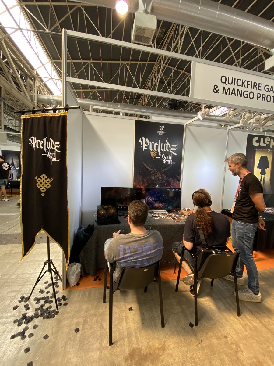 preludethegame's tweet photo. Recibiendo visitas🤩 Os estamos esperando❤️‍🔥⚔️👏 @IndieDevDay 
#indiedevday2023 #indiedev #indiegame #gamedev https://t.co/Fqta9yTx9y
