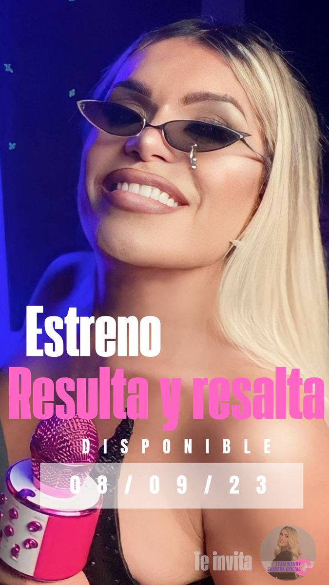 fandewendyperd's tweet photo. RESULTA Y RESALTA QUE WENDY GUEVARA estrena su nuevo video sumando así a sus 5 canciones un éxito más #resultayresalta #VIDEO #WendyGuevara https://t.co/RBOopfidjn