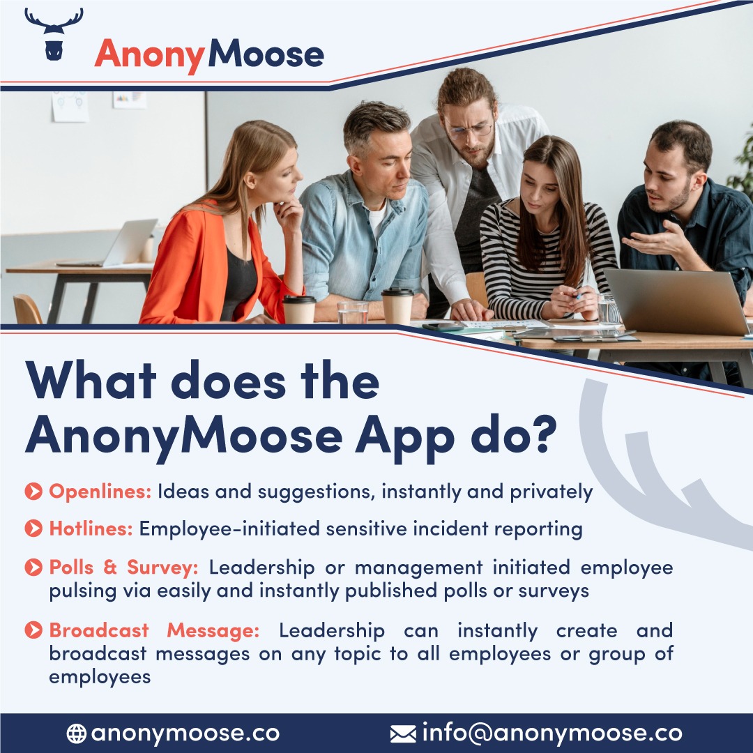 anonymooseapp's tweet image. AnonyMoose : Interactions In Your Own Space

For more details-
anonymoose.co

#anonymoose #secrets #maximumcommunication #endtoendencryption #encryptedmessage #hiddenidentity #privateconversation #anonymoosapp #secretchatter #sharingideas #employeewellness