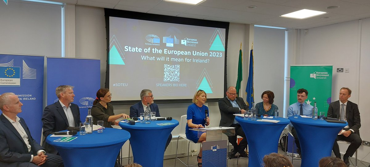 Kicking off our event on Irish expectations for the State of the European Union debate #soteu

Watch live → youtube.com/live/mxoWQB3t-…
Our panel
<a href="/CiaranCuffe/">Ciarán Cuffe</a> <a href="/BarryAndrewsMEP/">Barry Andrews MEP</a> <a href="/owenreidy/">Owen Reidy</a> Pat Ivory of <a href="/ibec_irl/">Ibec</a> <a href="/cooper_ivan/">Ivan Cooper</a> <a href="/CullotyEileen/">Eileen Culloty</a> <a href="/connmccarrick/">Conn McCarrick</a> and Sorcha Tunney of <a href="/trocaire/">Trócaire</a>