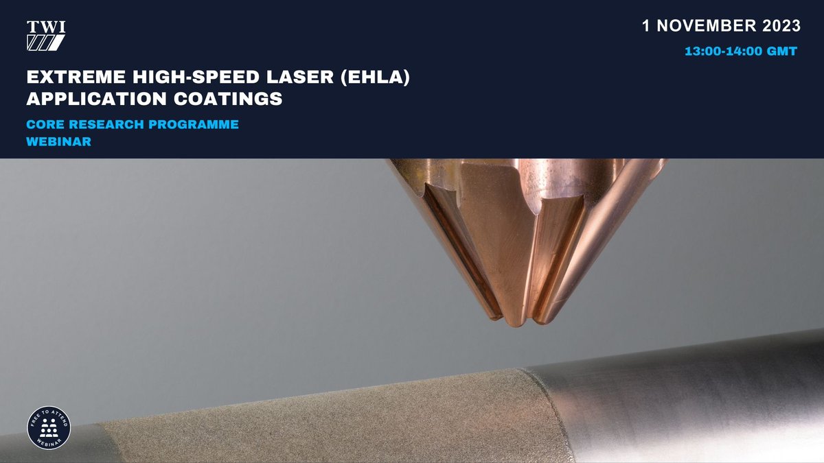 TWI_Ltd's tweet photo. 🔓 Unlocking the Future of #Coatings with #EHLA #Technology

Curious about how to enhance your #CoatingTechnology?

Looking for strategies that not only save on costs but also amplify performance?

Register: https://t.co/NV74Dq91lA

#CoreResearchProgramme #AdditiveManufacturing https://t.co/VRjd4PjB2Y