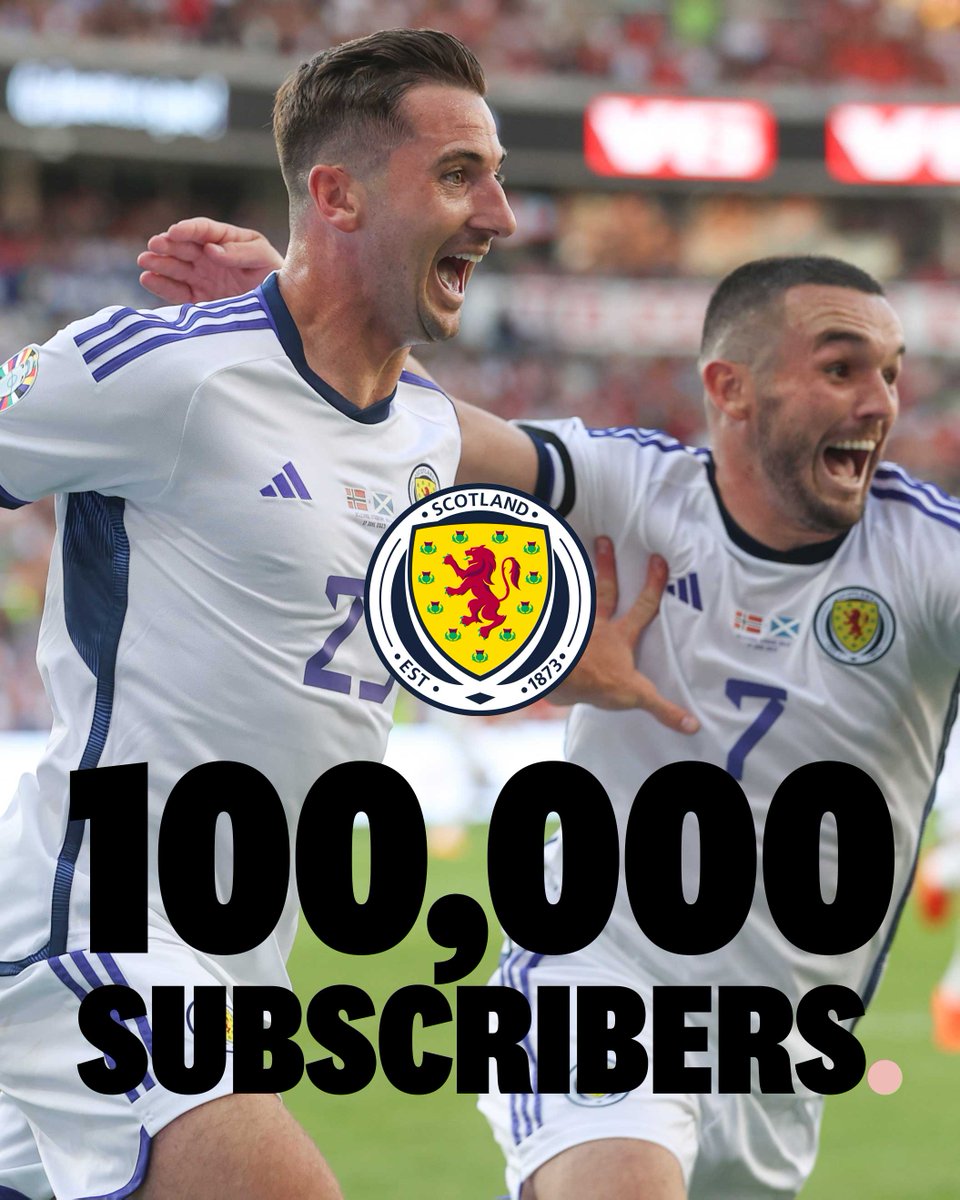Little Dot Sport (@littledotsport) on Twitter photo Another <a href="/YouTube/">YouTube</a> play button! βΆοΈπ΄σ §σ ’σ ³σ £σ ΄σ Ώ
The <a href="/ScotlandNT/">Scotland National Team</a> #YouTube channel has just hit 100,000 subscribers.
Following just 12-months of <a href="/LittleDotSport/">Little Dot Sport</a>'s partnership with the <a href="/ScottishFA/">Scottish FA</a> we've helped them add a quarter of those new subs, an increase of 86% year-on-year. Another <a href="/YouTube/">YouTube</a> play button! βΆοΈπ΄σ §σ ’σ ³σ £σ ΄σ Ώ
The <a href="/ScotlandNT/">Scotland National Team</a> #YouTube channel has just hit 100,000 subscribers.
Following just 12-months of <a href="/LittleDotSport/">Little Dot Sport</a>'s partnership with the <a href="/ScottishFA/">Scottish FA</a> we've helped them add a quarter of those new subs, an increase of 86% year-on-year.
